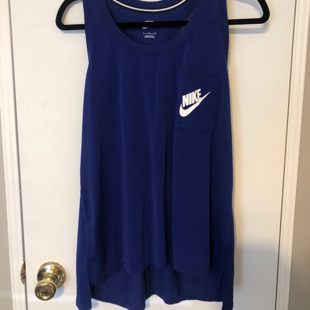 Nike royal blue work out tank top